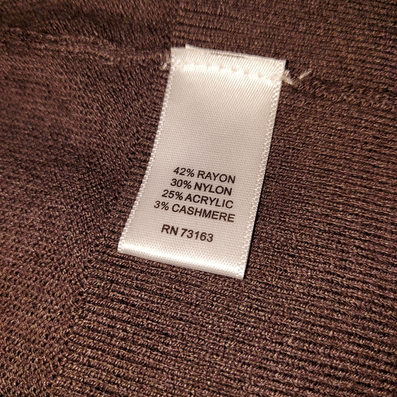 Cupio Chocolate Brown Long Line Open Cardigan #minimalist #cashmere - Picture 4 of 6